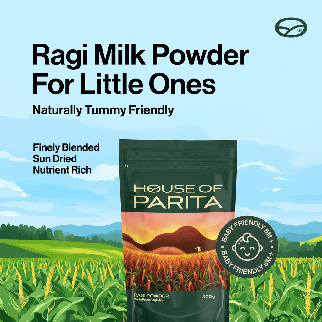 Baby friendly (06 months+ ) - Preservative free Ragi Milk Powder