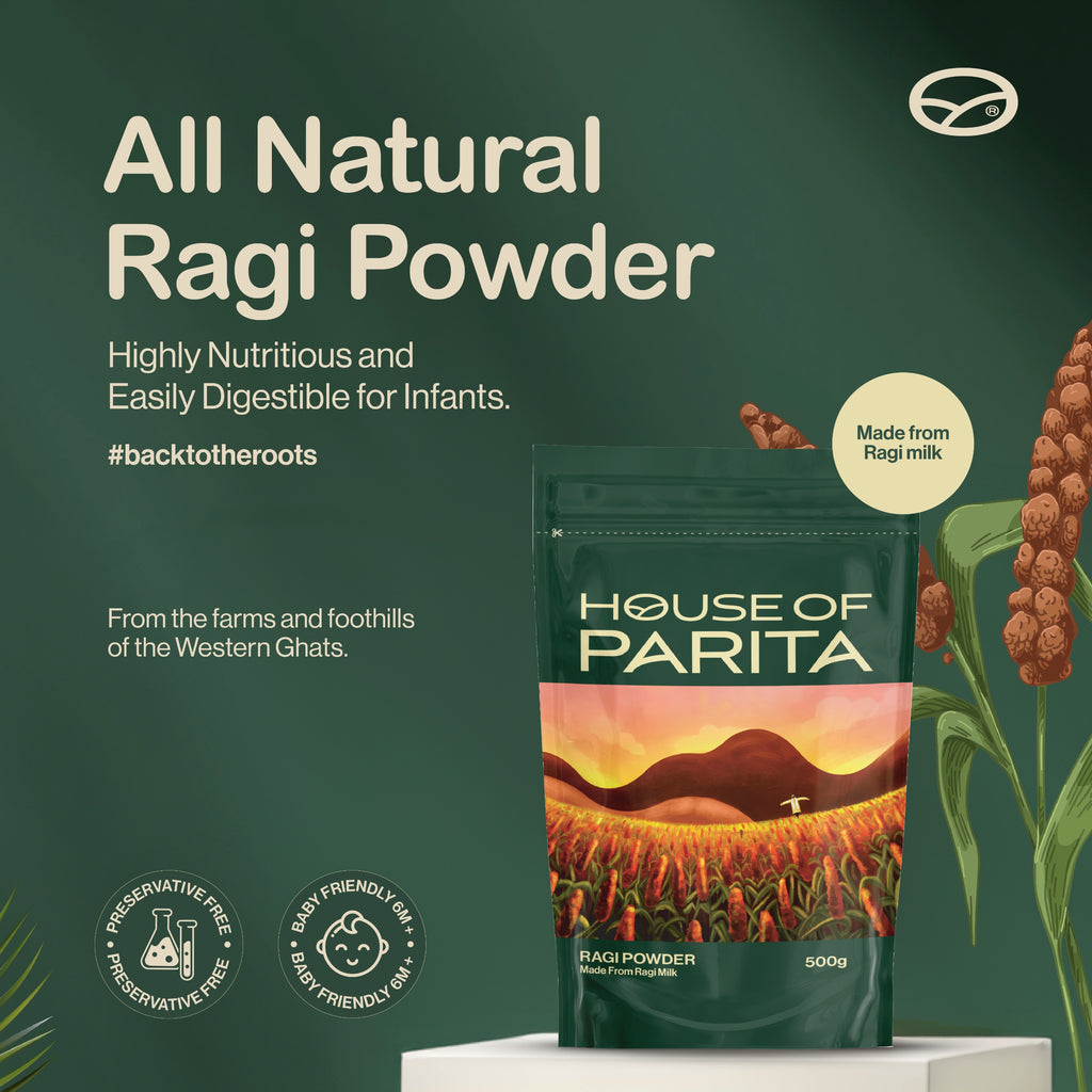 Baby friendly (06 months+ ) - Preservative free Ragi Milk Powder