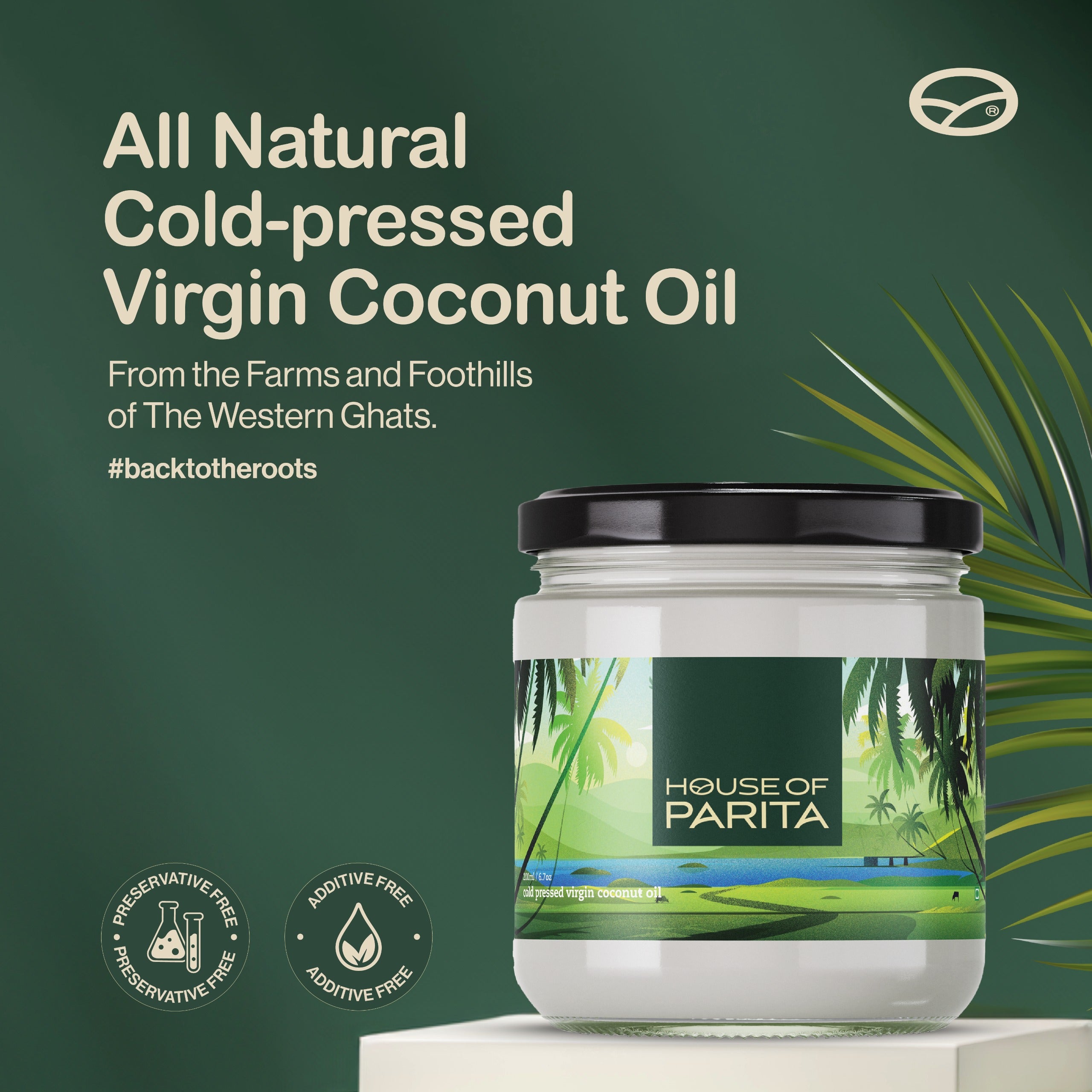 Additive-free Cold-Pressed Virgin Coconut Oil from Coconut Milk